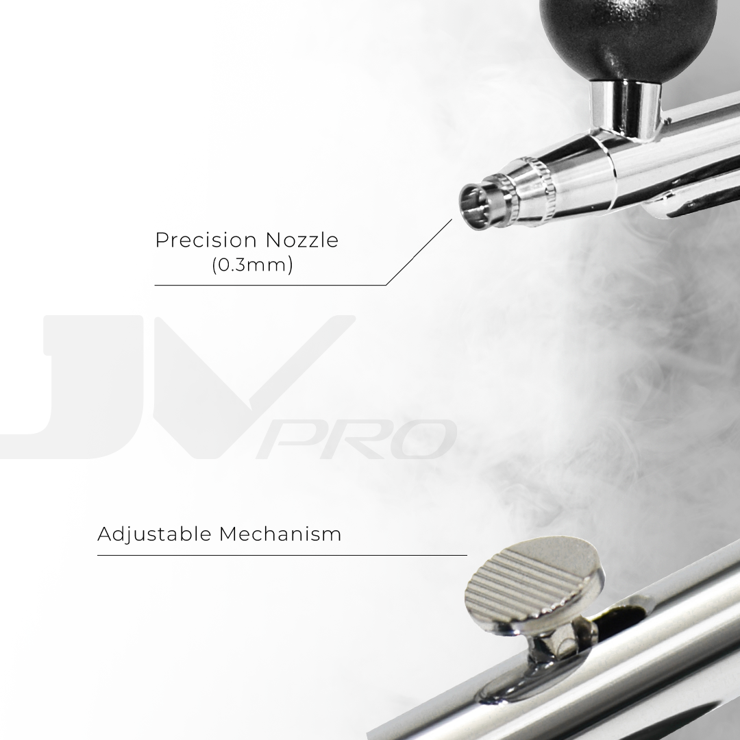 JV PRO Airbrush - Cordless, Portable, Adjustable PSI