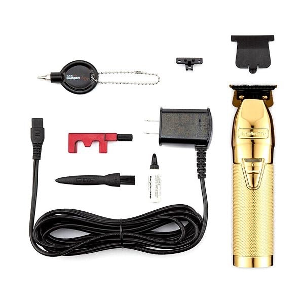 BaByliss Pro Trimmer [NEW UPGRADED] GOLDFX+ All-Metal Lithium Outlining Trimmer #FX787NG