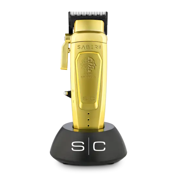 STYLE CRAFT SABER 2 CLIPPER - PROFESSIONAL CORDLESS MODULAR HAIR CLIPPER WITH HIGH-TORQUE DIGITAL BRUSHLESS MOTOR IN GOLD