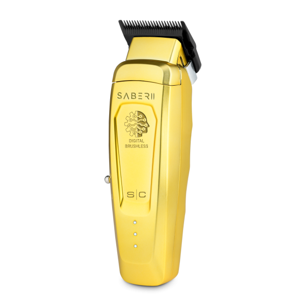 STYLE CRAFT SABER 2 CLIPPER - PROFESSIONAL CORDLESS MODULAR HAIR CLIPPER WITH HIGH-TORQUE DIGITAL BRUSHLESS MOTOR IN GOLD