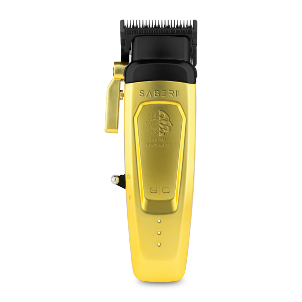 STYLE CRAFT SABER 2 CLIPPER - PROFESSIONAL CORDLESS MODULAR HAIR CLIPPER WITH HIGH-TORQUE DIGITAL BRUSHLESS MOTOR IN GOLD