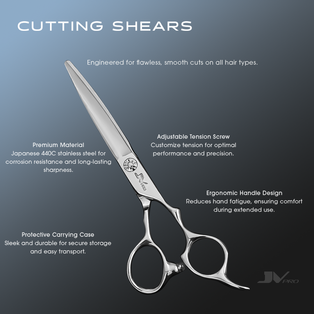 JV PRO Shear Set - Premium Japanese 440C Steel Shears