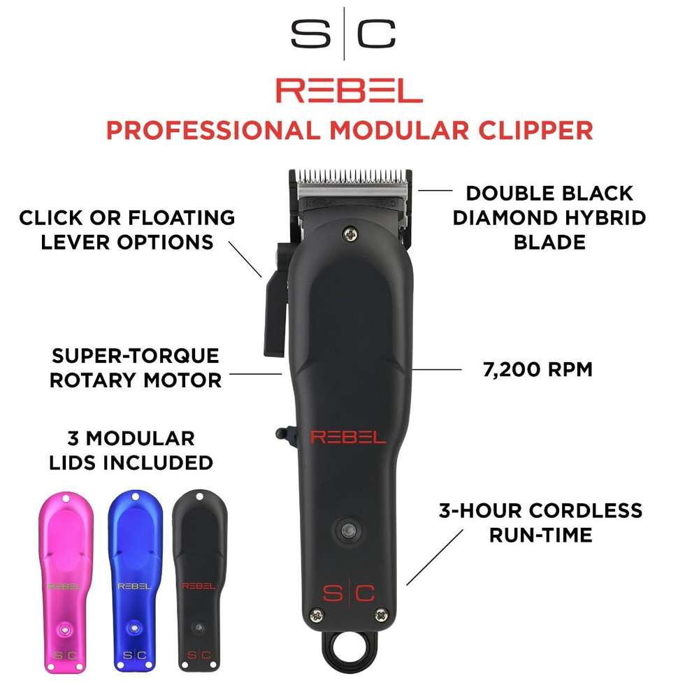 StyleCraft Rebel Clipper - Cordless Precision Power