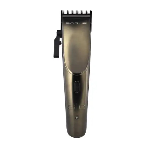 StyleCraft Rogue Clipper with 9V magnetic motor, Black Diamond DLC blade, and cordless design for professional precision and performance.