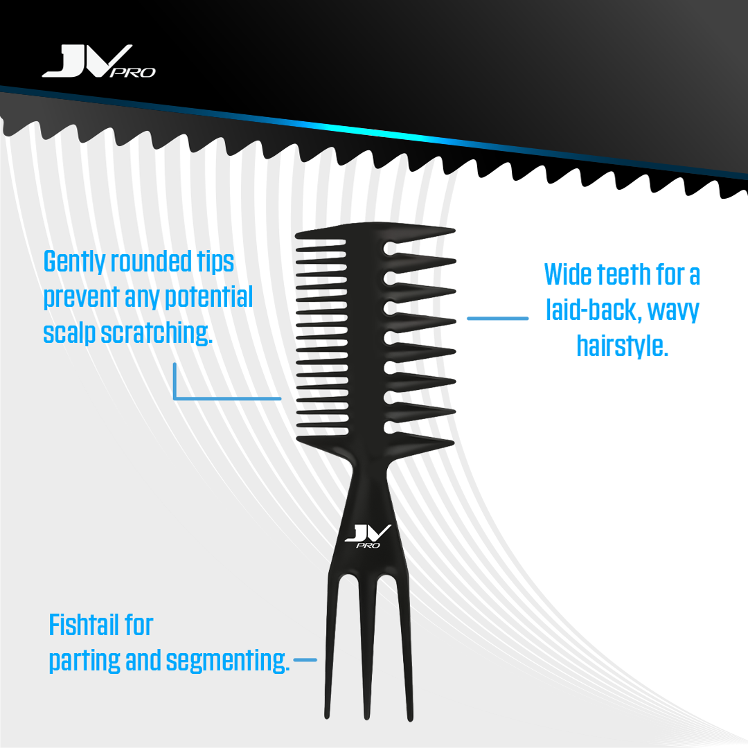 JV PRO Wide Tooth Texture Comb - JV PRO USA Comb for Men
