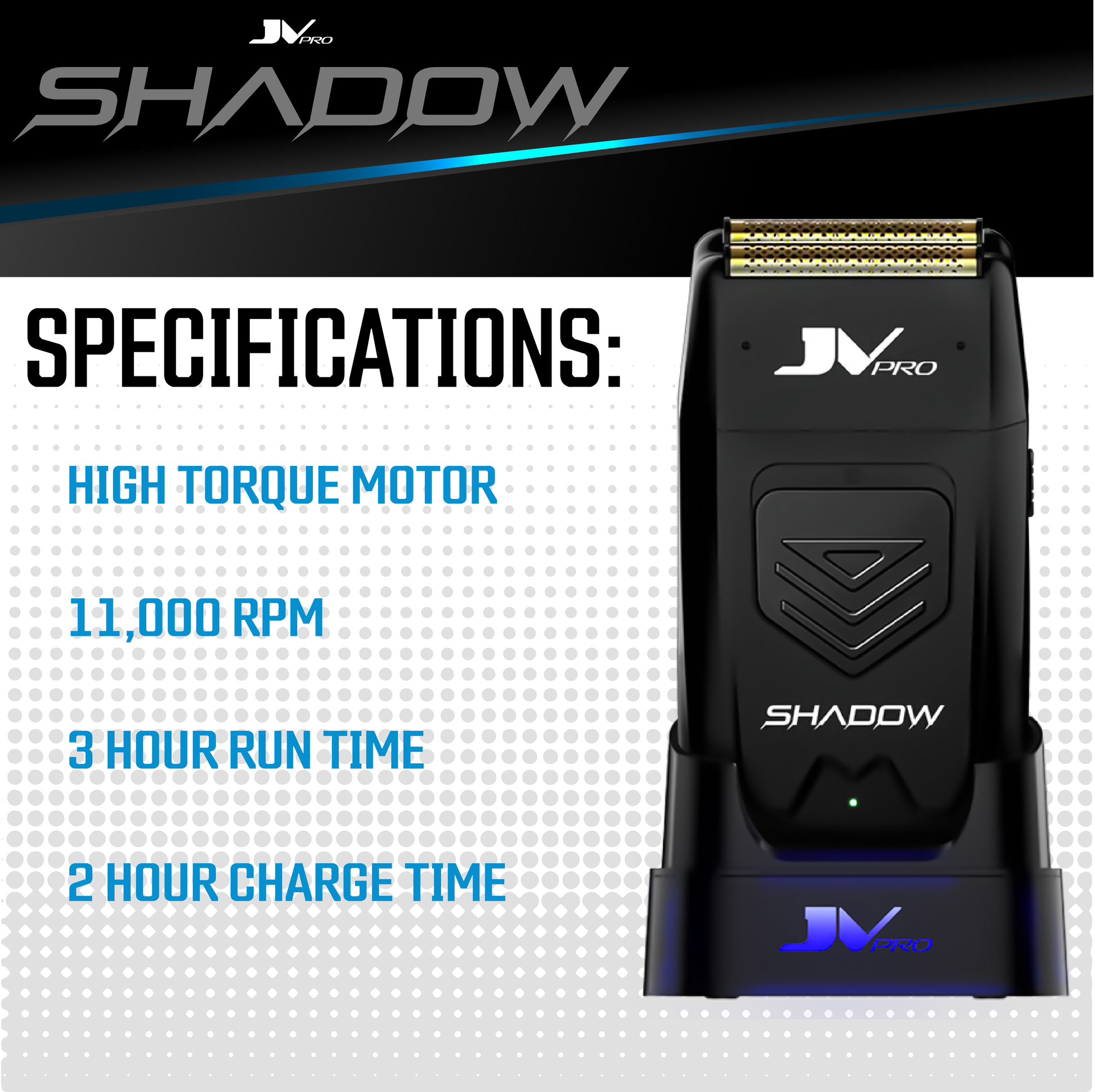 The Shadow Pro Men's Electric Razors: A powerful cordless shaver that guarantees a smooth shave. Say goodbye to pesky cords!